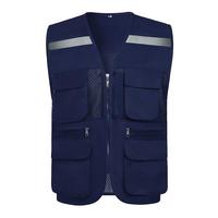 烈焰战队反光背心 夏季网眼多口袋反光马甲 钓鱼摄影建筑工地施工马夹定制