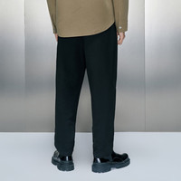 GXG男装 多色通勤风小脚长裤 冬季GEX10229284 黑色 XL