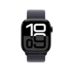 苹果 Apple Watch Series 10 GPS款 智能手表 42mm 亮黑色铝金属表壳 浓墨色回环式运动表带