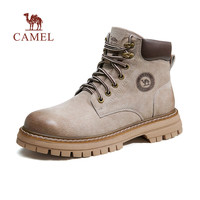 骆驼（CAMEL）【王俊凯同款】马丁靴男秋冬2025大黄靴女户外工装靴登山鞋子 GE122W7757T 墨绿色（男款） 44