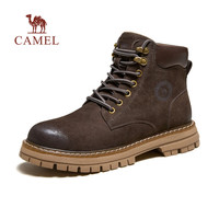 骆驼（CAMEL）【王俊凯同款】马丁靴男秋冬2025大黄靴女户外工装靴登山鞋子 GE122W7757T 墨绿色（男款） 40