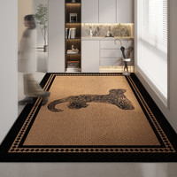 地垫入户门垫中古风可裁剪玄关大门口进门脚垫高级感免洗耐脏地毯 中古骏马 横版