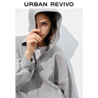 URBAN REVIVO 宽松 女士外套  花灰 S