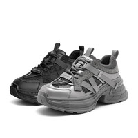 百丽星光老爹鞋女24款休闲鞋C1M2DCM4 灰色 36