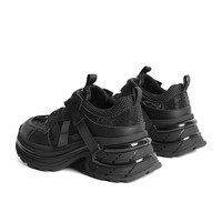 百丽星光老爹鞋女24款休闲鞋C1M2DCM4 黑色 38