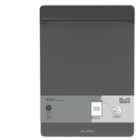 得力（deli）A4板夹文件夹 夹板写字板夹书写板夹试卷资料合同收纳夹书写垫板报告夹 办公学习黑烟色NS501 加宽夹具板夹-黑色