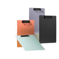 得力（deli）A4书写板夹 文件夹会议资料夹书写板夹写字板办公书写垫板试卷收纳夹 办公学习PE122灰色 硬质书写板夹-灰色