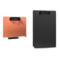 得力（deli）A4书写板夹 文件夹会议资料夹书写板夹写字板办公书写垫板试卷收纳夹 办公学习PE122红色 硬质书写板夹-红色