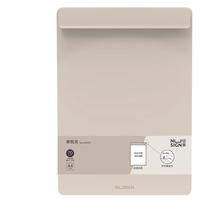 得力（deli）A4板夹文件夹 夹板写字板夹书写板夹试卷收纳夹加宽夹具书写垫板报告夹 办公学习夜影灰NS501 加宽夹具板夹-灰色