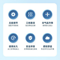 康朴乐儿童学习椅 椅可升降写字桌椅套装课桌椅家用 柏拉图学习椅 牛仔蓝