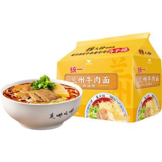 统一 兰州牛肉面  98g*4份 非油炸 源自中华马子禄