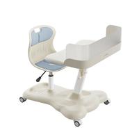 天文 儿童学习桌椅套装可升降调节小一体学习书桌家用游学巴士