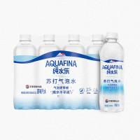 有券的上：pepsi 百事 可乐 AQUAFINA纯水乐苏打气泡水0脂0卡0糖原味无糖饮料 450ml*12瓶