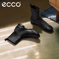 爱步(ECCO)靴子女 时尚潮流百搭经典平底牛皮轻奢女靴 舞悦244403 黑色24440351052 35