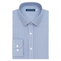 十如仕衬衫男正装长袖衬衣免烫抗皱春秋纯棉条纹 301-04 白蓝条纹-常规版 均码 42/84【175/100A】