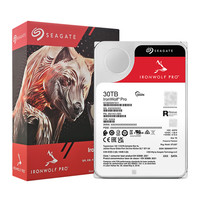 希捷 NAS硬盘 30TB 512MB 7200转 PMR CMR垂直技术 网络存储 SATA 酷狼 IronWolf