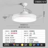 爱德朗 addlon 2025年新款全光谱护眼现代简约吸顶隐形家用客厅餐厅电风扇灯具