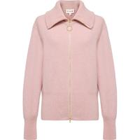 EP雅莹2025早秋 绵羊毛混纺半高领针织外套9147A 粉红 XL