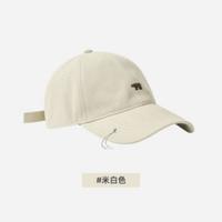 Ridphants 棒球帽子大头围刺绣鸭舌帽显脸小美式防晒帽遮阳帽男女白搭