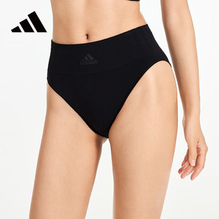 ADIDASAdidas阿迪达斯女士无缝内裤时尚高腰收腹性感比基尼无痕三角内裤 灰蓝 1条 XL