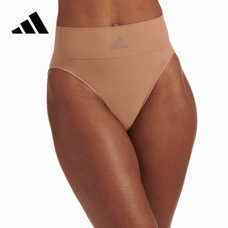 ADIDASAdidas阿迪达斯女士无缝内裤时尚高腰收腹性感比基尼无痕三角内裤 灰蓝 1条 XL
