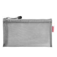 京东京造 笔袋简约尼龙网纱  灰色 JD5015 透明-灰色
