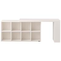 全友 现代简约书桌书柜组合书房卧室书桌柜软包书椅小户型一体书桌柜