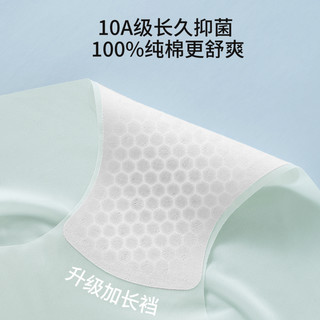 芬腾无痕冰丝收腹内裤女强力收小肚子夏薄款抑菌纯棉裆高腰塑身裤 2条奶白+浅蓝 XL【适合120-140斤】