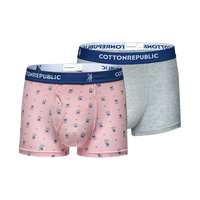 C R 男士印花平角内裤