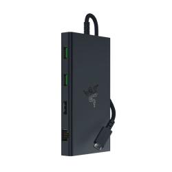 雷蛇 USB C拓展坞电脑转接头扩展器兼容Mac iPad笔记本HDMI 黑色