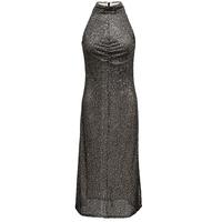 VERO MODA Vero Moda连衣裙女秋A字挂脖内衬亮片性感高级感