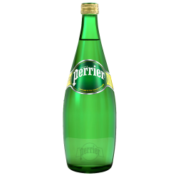 巴黎水 perrier 原味气泡水750ml*12玻璃瓶整箱