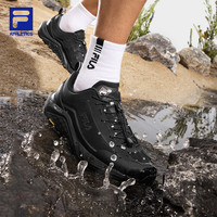 黄景瑜同款FILA斐乐雪狼2+户外跑鞋男鞋2025秋季运动鞋跑步鞋 灰白/阴云灰-MP 42.5