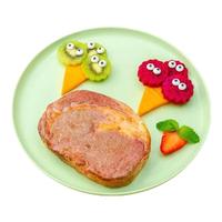 移动端、京东百亿补贴：豪客来 oucaller 整切眼肉牛排鲜蔬汁儿童牛排 1.2kg/内含酱包