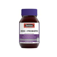 Swisse 斯维诗 孕期补铁片 成人益生菌改善贫血女性备孕哺乳期生理期 补血营养品 补铁益生菌片30片