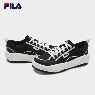 FILA 斐乐男子鞋厚底帆布鞋鞋轻便曲奇运动舒适板鞋休闲鞋子 桦树棕-BI 41