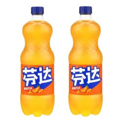 可口可乐 Fanta芬达橙味汽水 碳酸饮料300ml瓶装 芬达1L*2瓶