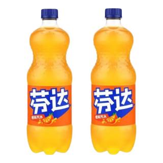 可口可乐 Fanta芬达橙味汽水 碳酸饮料300ml瓶装 芬达1L*2瓶