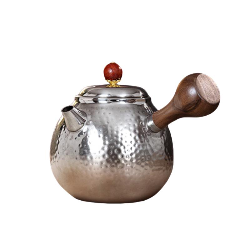 TILIVING钛立维纯钛锤纹泡茶壶大容量分茶器家用功夫茶壶茶具