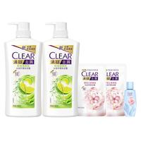 CLEAR/清扬 控油去屑 洗发水  680g*2+200g*2+100g