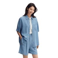 【清仓-衬衫合集A】森马衬衫女落肩宽松短袖衬衣男慵懒舒服