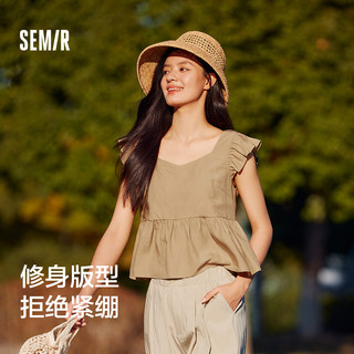 【清仓-衬衫合集A】森马衬衫女落肩宽松短袖衬衣男慵懒舒服