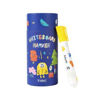 Bg-BabyGo 开学季儿童白板笔8色可水洗可擦水彩笔幼儿环保涂鸦画笔