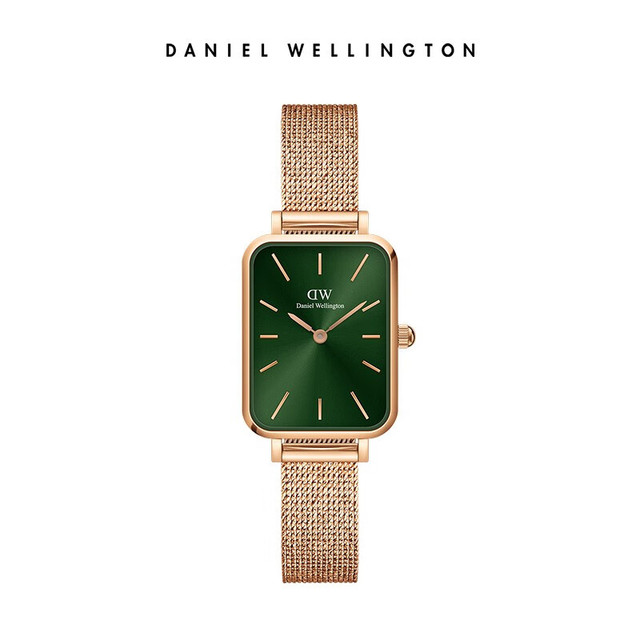 PLUS会员：Daniel Wellington 丹尼尔惠灵顿 QUADRO系列 20毫米石英腕表 DW00100445