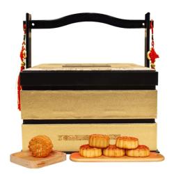 稻香村 月饼礼盒 双层稻香贡礼1500g蛋黄莲蓉五仁中秋