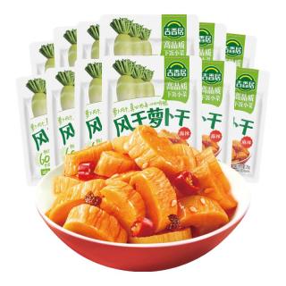 吉香居榨菜真芯萝卜真芯25g榨菜芯下饭菜清脆下饭小包装吉香居榨菜咸菜 风干萝卜干25g*12袋