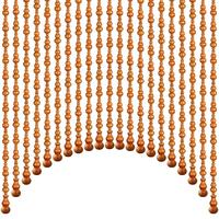 莲花桃木葫芦门帘玄关珠帘隔断帘卧室卫生间入户门对门挂帘免打孔