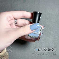 DREAM BOOKS DB 雾霾蓝裸妆指甲油水性12ml