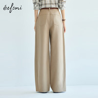 eifini/伊芙丽 显瘦 女士裤子  卡其色 M