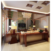 廷帘桃木门帘 纯桃木葫芦水晶珠帘大门隔断卫生间玄关帘客厅厨房卧室家用帘装饰复古免打孔挂帘主卧门帘屏风 零甲醛桃木葫芦珠帘(酒红色) 30条弧形(适合1.0-1.2米宽度)